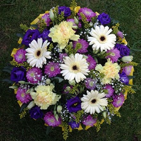 Purple & White Posy Pad